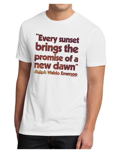 Emerson Sunset Quote Men's Sublimate Tee-Mens-Tshirts-TooLoud-White-Small-Davson Sales