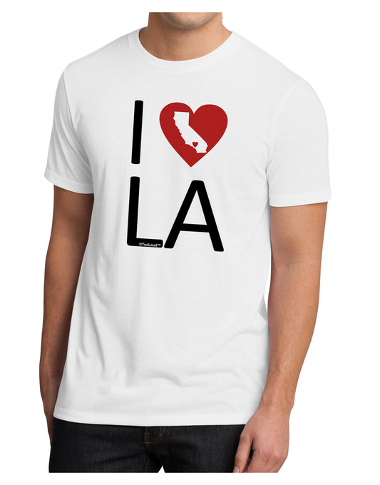 I Heart Los Angeles Men's Sublimate Tee-TooLoud-White-Small-Davson Sales
