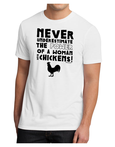 A Woman With Chickens Men's Sublimate Tee-TooLoud-White-Small-Davson Sales