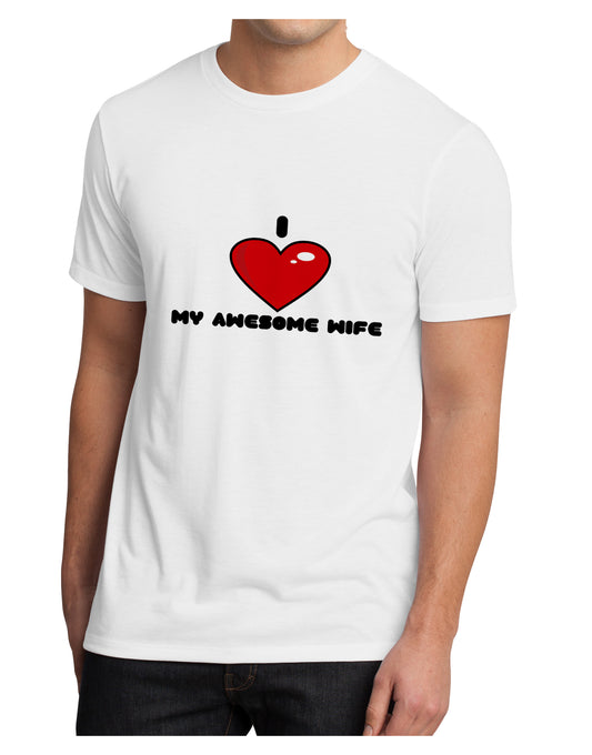 I Heart My Awesome Wife Men's Sublimate Tee by TooLoud-Clothing-TooLoud-White-Small-Davson Sales
