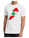 Lebanon Flag Silhouette Men's Sublimate Tee-TooLoud-White-Small-Davson Sales
