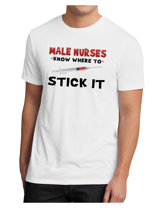 Male Nurses - Stick It Men's Sublimate Tee-TooLoud-White-Small-Davson Sales