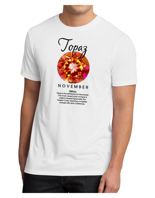Birthstone Topaz Men's Sublimate Tee by TooLoud-TooLoud-White-Small-Davson Sales
