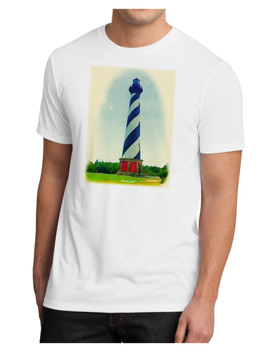 Watercolor Lighthouse 1 Men's Sublimate Tee-TooLoud-White-Small-Davson Sales