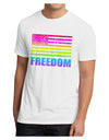 American Pride - Rainbow Flag - Freedom Men's Sublimate Tee-TooLoud-White-Small-Davson Sales