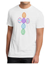 Easter Egg Cross Faux Applique Men's Sublimate Tee-TooLoud-White-Small-Davson Sales