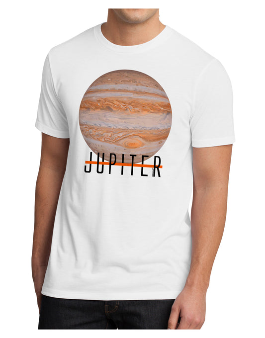 Planet Jupiter Earth Text Men's Sublimate Tee-TooLoud-White-Small-Davson Sales