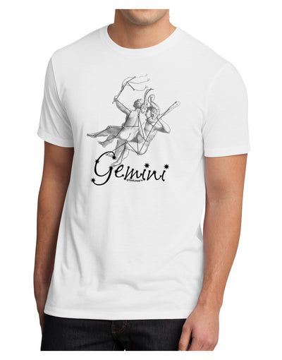 Gemini Constellation Men's Sublimate Tee-TooLoud-White-Small-Davson Sales