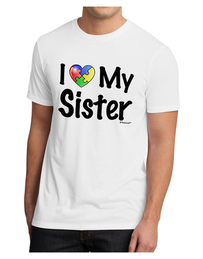 I Heart My Sister - Autism Awareness Men's Sublimate Tee by TooLoud-TooLoud-White-Small-Davson Sales