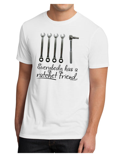 Ratchet Friend Men's Sublimate Tee-TooLoud-White-Small-Davson Sales