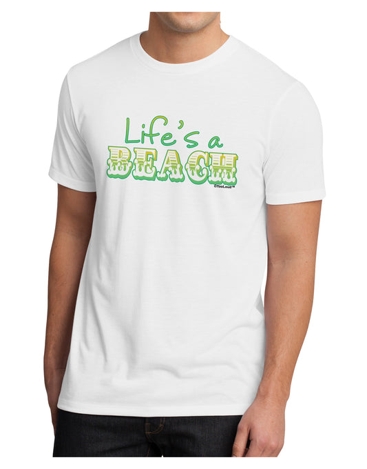 Lifes a Beach Color Men's Sublimate Tee by TooLoud-TooLoud-White-Small-Davson Sales