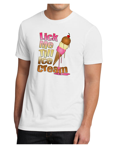 Lick Me Till Ice Cream Men's Sublimate Tee-TooLoud-White-Small-Davson Sales