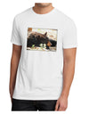 Laying Black Bear Men's Sublimate Tee-TooLoud-White-Small-Davson Sales