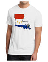 New Orleans Louisiana Flag Men's Sublimate Tee-TooLoud-White-Small-Davson Sales