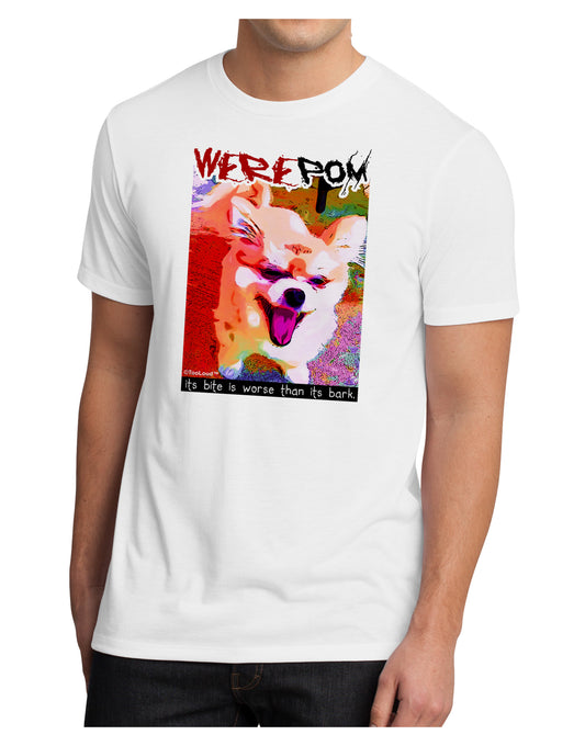 WerePom - Werewolf Pomeranian Men's Sublimate Tee by TooLoud-TooLoud-White-Small-Davson Sales