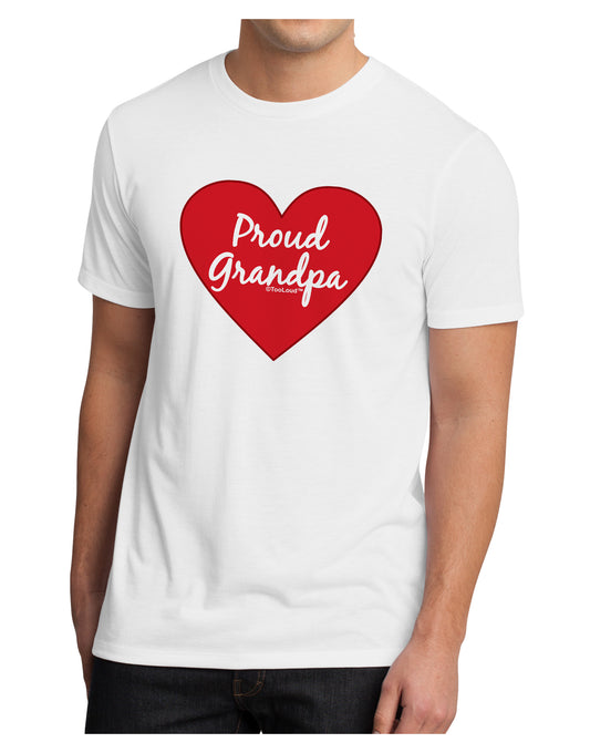 Proud Grandpa Heart Men's Sublimate Tee by TooLoud-TooLoud-White-Small-Davson Sales