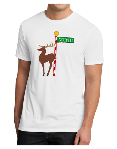 Rudolf Ratchet Reindeer Color Men's Sublimate Tee-TooLoud-White-Small-Davson Sales