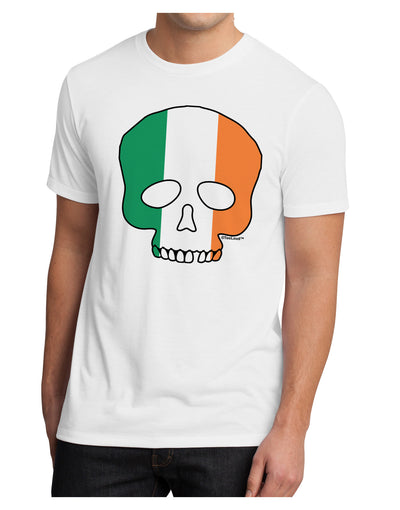 Skull Flag Ireland Men's Sublimate Tee-TooLoud-White-Small-Davson Sales