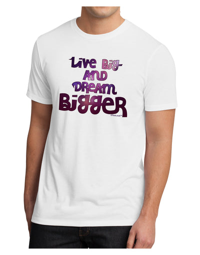 Live Big & Dream Bigger Men's Sublimate Tee-TooLoud-White-Small-Davson Sales