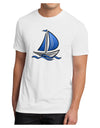 Blue Sailboat Men's Sublimate Tee-TooLoud-White-Small-Davson Sales