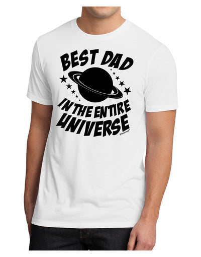 Best Dad in the Entire Universe Men's Sublimate Tee-TooLoud-White-Small-Davson Sales