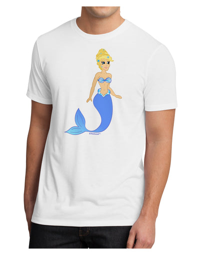 Mermaid Design - Blue Men's Sublimate Tee-TooLoud-White-Small-Davson Sales