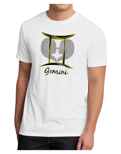 Gemini Symbol Men's Sublimate Tee-TooLoud-White-Small-Davson Sales