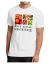 Buy Local Produce Text Men's Sublimate Tee-TooLoud-White-2XL-Davson Sales