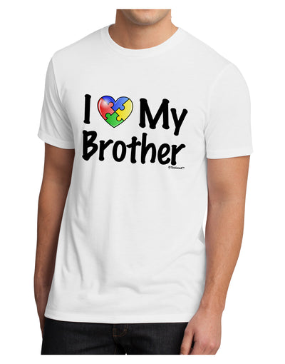 I Heart My Brother - Autism Awareness Men's Sublimate Tee by TooLoud-TooLoud-White-Small-Davson Sales