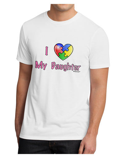 I Heart My Daughter - Autism Awareness Men's Sublimate Tee by TooLoud-TooLoud-White-Small-Davson Sales