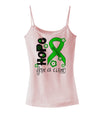 Hope for a Cure - Lime Green Ribbon Lyme Disease - Flowers Spaghetti Strap Tank-Womens Spaghetti Strap Tanks-TooLoud-SoftPink-X-Small-Davson Sales