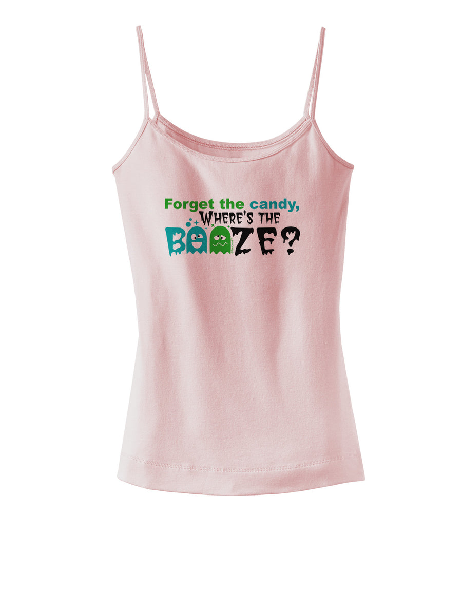 TooLoud Where's The Booze Spaghetti Strap Tank-Womens Spaghetti Strap Tanks-TooLoud-White-X-Small-Davson Sales