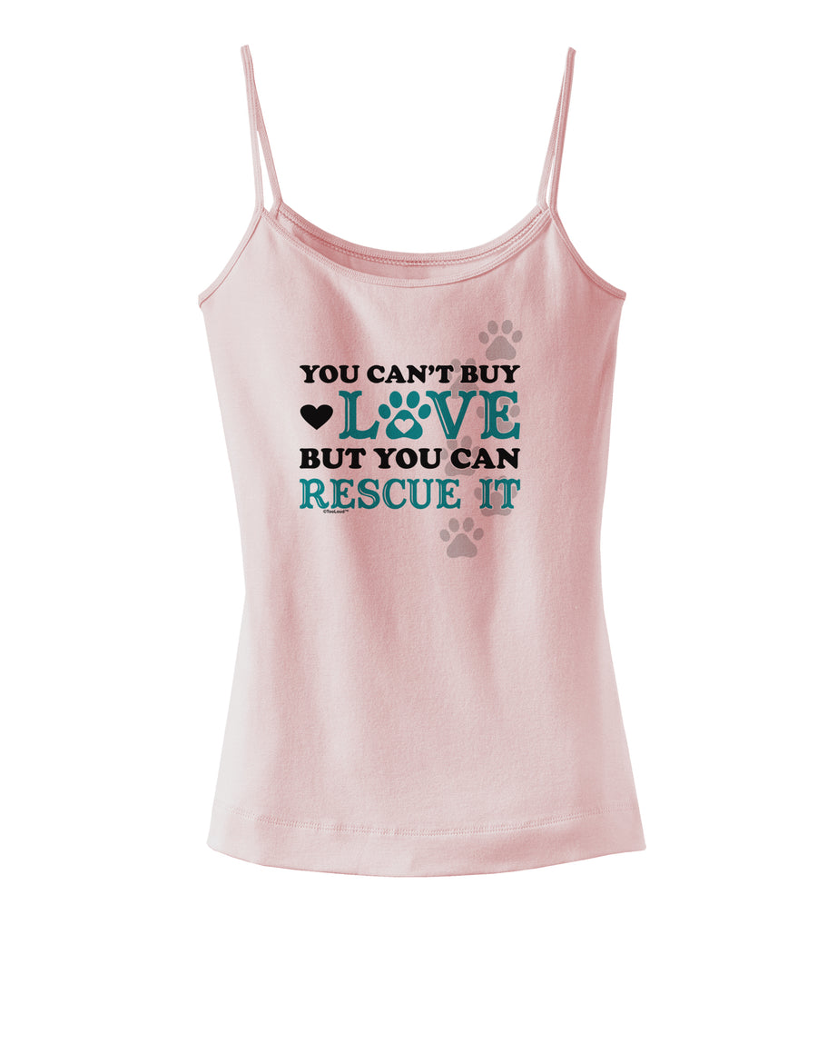 Can't Buy Love Rescue It Spaghetti Strap Tank-Womens Spaghetti Strap Tanks-TooLoud-White-X-Small-Davson Sales