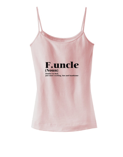 Funcle - Fun Uncle Spaghetti Strap Tank by TooLoud-TooLoud-SoftPink-X-Small-Davson Sales