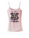 I Heart Boys and Girls That Heart EDM Spaghetti Strap Tank-Womens Spaghetti Strap Tanks-TooLoud-SoftPink-X-Small-Davson Sales