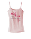 Love Isn't Love Until You Give It Away - Color Spaghetti Strap Tank-Womens Spaghetti Strap Tanks-TooLoud-SoftPink-X-Small-Davson Sales