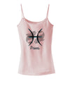 Pisces Symbol Spaghetti Strap Tank-Womens Spaghetti Strap Tanks-TooLoud-SoftPink-X-Small-Davson Sales