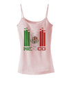 Mexican Flag Levels - Cinco De Mayo Text Spaghetti Strap Tank-Womens Spaghetti Strap Tanks-TooLoud-SoftPink-X-Small-Davson Sales