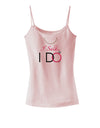 I Said I Do - Bride Spaghetti Strap Tank-Womens Spaghetti Strap Tanks-TooLoud-SoftPink-X-Small-Davson Sales