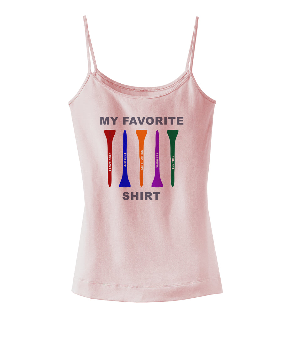 My Favorite Tee Shirt Spaghetti Strap Tank by TooLoud-Womens Spaghetti Strap Tanks-TooLoud-White-X-Small-Davson Sales