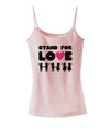 Stand For Love Pink Heart Spaghetti Strap Tank-Womens Spaghetti Strap Tanks-TooLoud-SoftPink-X-Small-Davson Sales