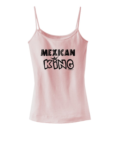 Mexican King - Cinco de Mayo Spaghetti Strap Tank-Womens Spaghetti Strap Tanks-TooLoud-SoftPink-X-Small-Davson Sales