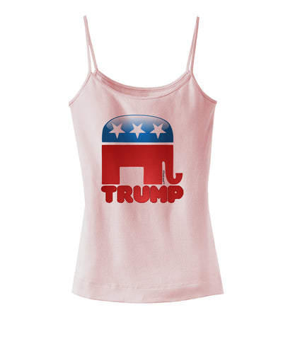 TooLoud Trump Bubble Symbol Spaghetti Strap Tank-Womens Spaghetti Strap Tanks-TooLoud-SoftPink-X-Small-Davson Sales