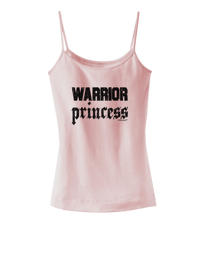 Warrior Princess Script Spaghetti Strap Tank-Womens Spaghetti Strap Tanks-TooLoud-SoftPink-X-Small-Davson Sales