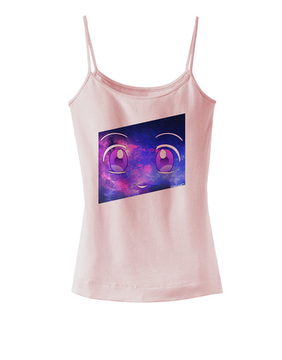 Cute Cosmic Eyes Spaghetti Strap Tank-Womens Spaghetti Strap Tanks-TooLoud-SoftPink-X-Small-Davson Sales