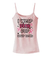 Personalized I Wear Pink for -Name- Breast Cancer Awareness Spaghetti Strap Tank-Womens Spaghetti Strap Tanks-TooLoud-SoftPink-X-Small-Davson Sales