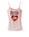 Burritos Are the Way To My Heart Spaghetti Strap Tank-Womens Spaghetti Strap Tanks-TooLoud-SoftPink-X-Small-Davson Sales