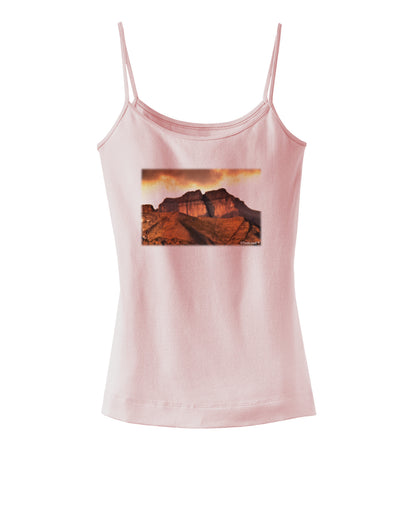 San Juan Mountain Range Spaghetti Strap Tank-Womens Spaghetti Strap Tanks-TooLoud-SoftPink-X-Small-Davson Sales