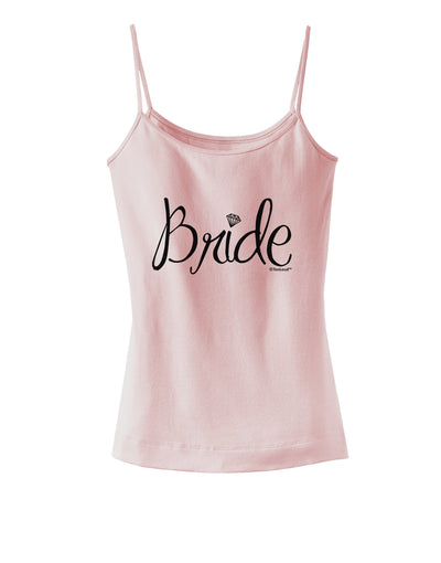 Bride Design - Diamond Spaghetti Strap Tank-Womens Spaghetti Strap Tanks-TooLoud-SoftPink-X-Small-Davson Sales