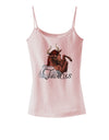 Taurus Color Illustration Spaghetti Strap Tank-Womens Spaghetti Strap Tanks-TooLoud-SoftPink-X-Small-Davson Sales